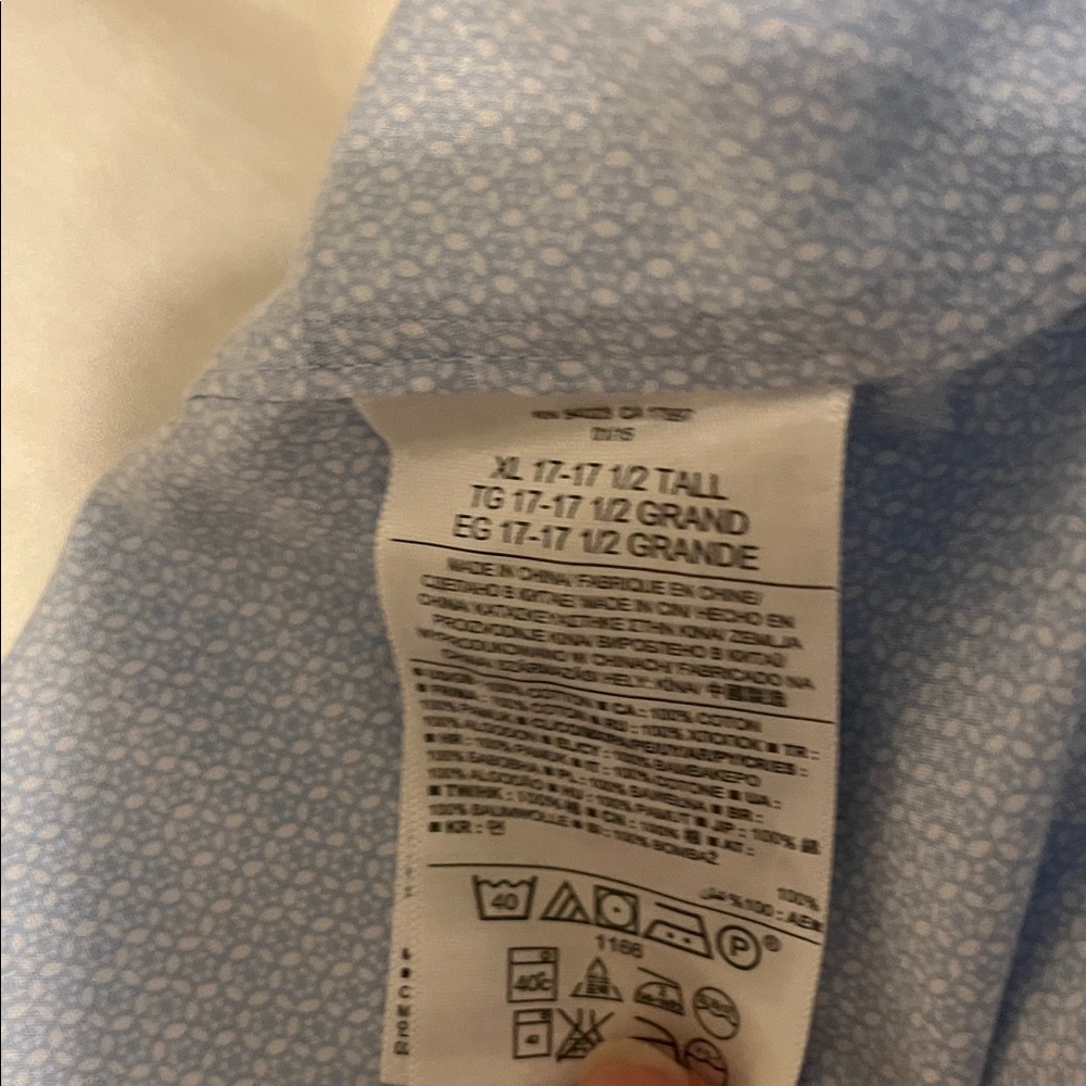 Blue Patterned Shirt